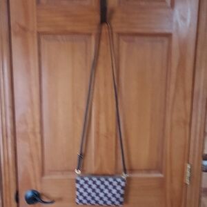 Elegant Checkered Crossbody Bag